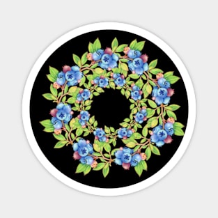 Swirling Maine Blueberries Magnet